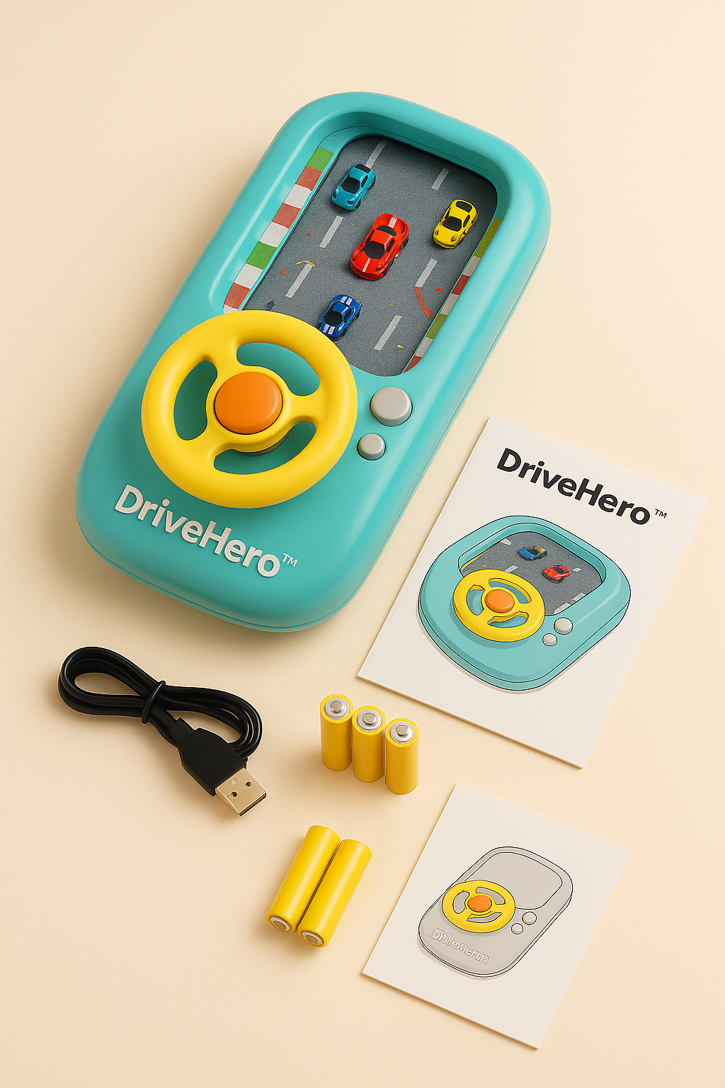 DriveHero™ – das interaktive Lernlenkrad für Kinder 🚗