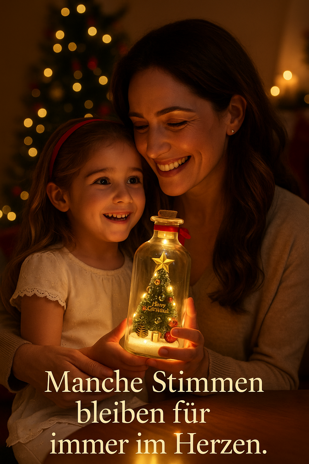 🎄 EwigsLiecht™ – Die Weihnachtsflasche, die Stimmen bewahrt