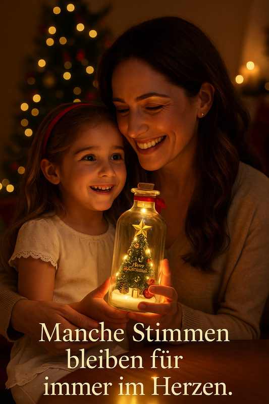 🎄 EwigsLiecht™ – Die Weihnachtsflasche, die Stimmen bewahrt
