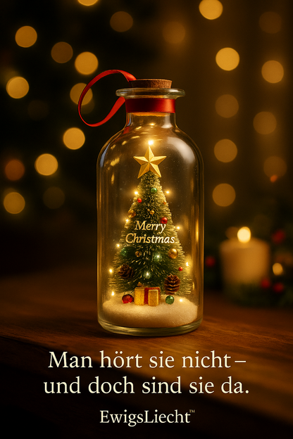 🎄 EwigsLiecht™ – Die Weihnachtsflasche, die Stimmen bewahrt