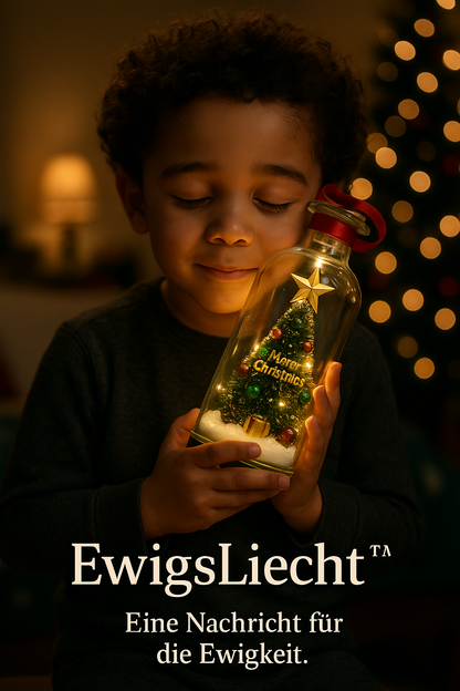 🎄 EwigsLiecht™ – Die Weihnachtsflasche, die Stimmen bewahrt